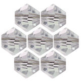 Kristallperle Bicone &Oslash; 6mm Crystal ~ Klar VE50