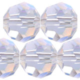 Kristall Perle Rund &Oslash; 8mm Crystal AB VE 72