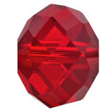 Kristall Perle Rondell Ø 6mm Rubin ~ Rot VE100