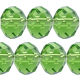 Kristallperle Rondelle 4*6mm Smaragd~Grün VE100