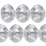 Kristallperle Rondelle 3*4mm Crystal~Klar VE150