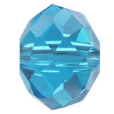 Kristallperle Rondelle 3*4mm Aquamarin VE150