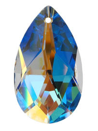 Kristall Salzburger Mandel 50mm Crystal AB 30% PbO