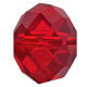 Kristall Perle Rondell Ø 10mm Rubin ~ Rot VE72