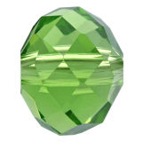 Kristallperle Rondelle 3*4mm Smaragd~Gr&uuml;n VE150