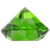 Kristall Diamant Ø 30mm Smaragd K9