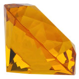 Kristall Diamant Ø 30mm Lt. Topaz K9