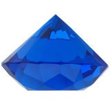 Kristall Diamant Ø 30mm Saphir K9
