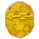 Kristallperle Rondelle 3*4mm Topaz~Gelb VE 150
