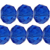 Kristallperle Rondelle 3*4mm Dark Saphire ~ Dunkel Blau...