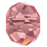 Kristallperle Rondelle 3*4mm Rosalin ~ Rose VE 150