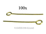 Kettel Ringstift 30mm Messing VE 100