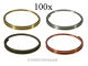 Verbinder Ring Ø 11mm Messing/Chrom/Antik/Kupfer VE 100