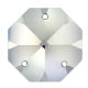 Kristall Oktagon 16mm 3 Loch Crystal 30%PbO VE36