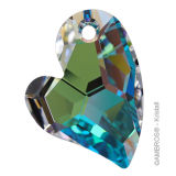 Swarovski® Crystal Devoted 2 U Heart 18mm AB-A