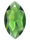 Kristall Oval 38mm Smaragd ~ Grün K9