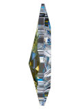 Swarovski® Crystal Vieille croix 63mm AB-A