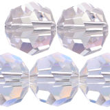 Kristall Perle Rund Ø 8-16mm Crystal / AB