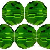 Kristall Perle Rund Ø 8mm Emerald VE36