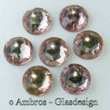 Aufnäh Kristalle Rautenrose Ø 9mm Rosalin (...