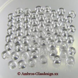 Roccaille Perlen Ø 2,5mm Crystal ( Klar ) VE 50gr
