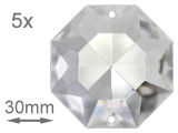 Kristall Antik Oktagon 30mm -M- VE 5