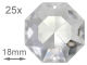 Kristall Antik Oktagon 18mm -M- VE 25