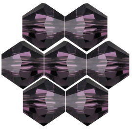 Kristallperle Bicone Ø 4mm Violett VE 100