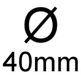 Kristall Rivoli Ø 40mm Crystal AB 30% PbO