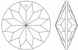 Kristall Rivoli Ø 40mm Crystal 30% PbO