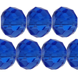 Kristallperle Rondelle 6*8mm Saphier~Blau VE 72