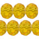 Kristallperle Rondelle 8*10mm Topaz~Gelb VE 72
