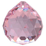 Kristall Kugel Ø 20mm Rosalin ~ Rose, Pink K9