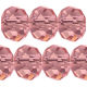 Kristall Perle Rondell Ø 8mm Pink VE 72